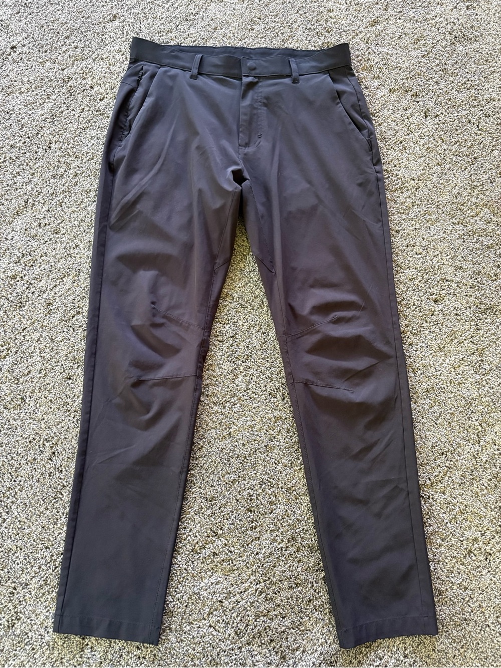Fabletics The Only Pant Black Mens Size 32 Zip Pockets Performance Lightweight